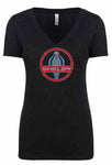 Rhinestone Shelby Medallion V-Neck
