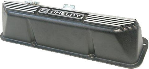 Shelby FE Finned Valve Cover -Pair (Black Finish)